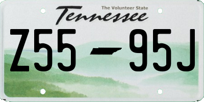 TN license plate Z5595J