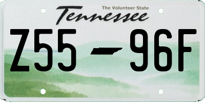 TN license plate Z5596F