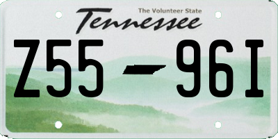 TN license plate Z5596I