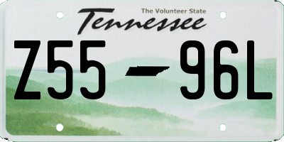 TN license plate Z5596L