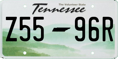 TN license plate Z5596R
