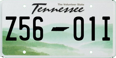TN license plate Z5601I