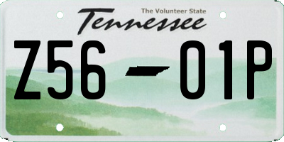TN license plate Z5601P