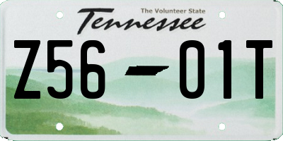 TN license plate Z5601T