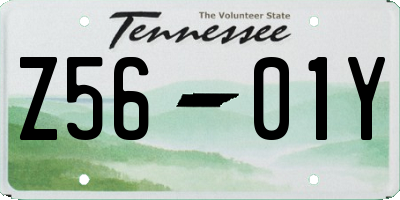 TN license plate Z5601Y