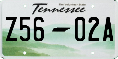 TN license plate Z5602A