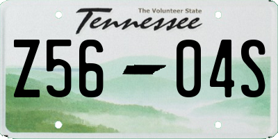 TN license plate Z5604S