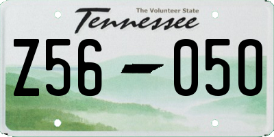 TN license plate Z5605O