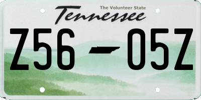 TN license plate Z5605Z