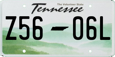 TN license plate Z5606L