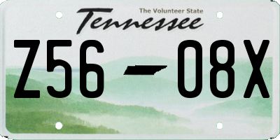 TN license plate Z5608X