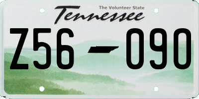 TN license plate Z5609O