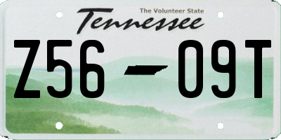 TN license plate Z5609T