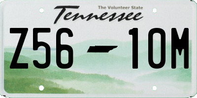 TN license plate Z5610M