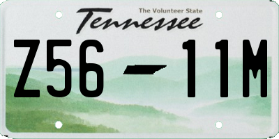 TN license plate Z5611M