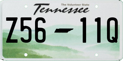 TN license plate Z5611Q