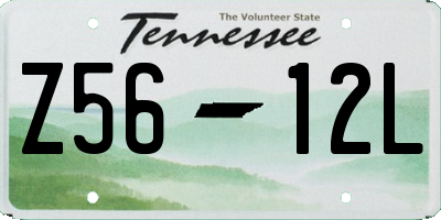 TN license plate Z5612L