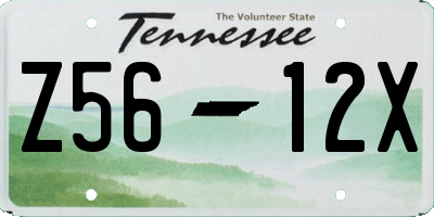 TN license plate Z5612X