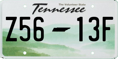 TN license plate Z5613F