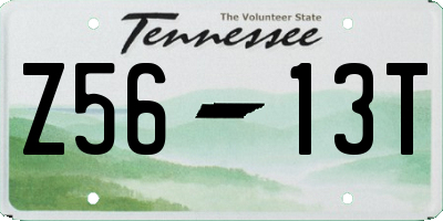 TN license plate Z5613T
