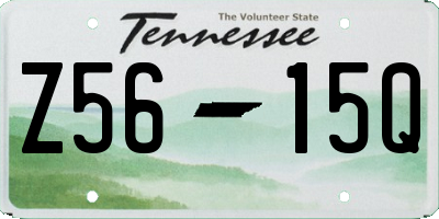 TN license plate Z5615Q