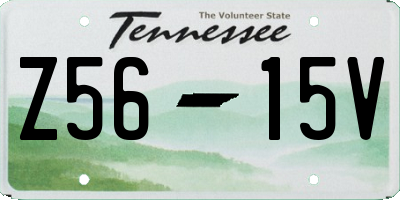 TN license plate Z5615V
