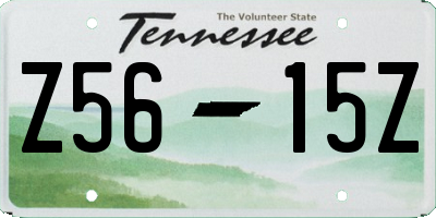 TN license plate Z5615Z