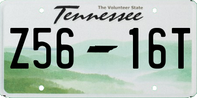 TN license plate Z5616T