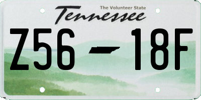 TN license plate Z5618F