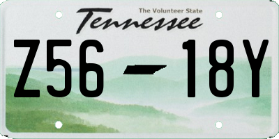 TN license plate Z5618Y