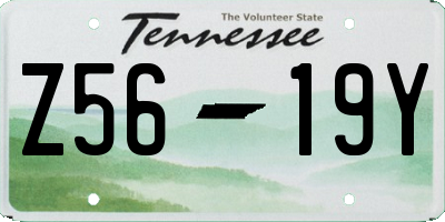 TN license plate Z5619Y