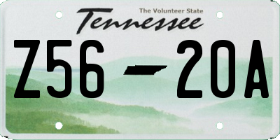 TN license plate Z5620A