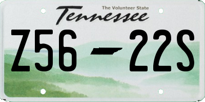 TN license plate Z5622S
