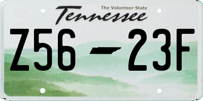 TN license plate Z5623F