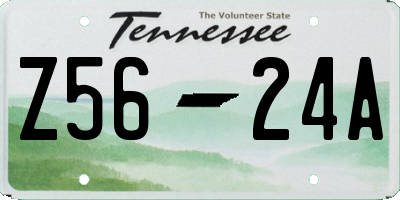 TN license plate Z5624A