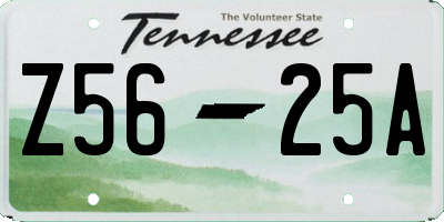 TN license plate Z5625A