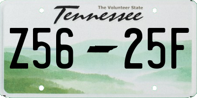 TN license plate Z5625F