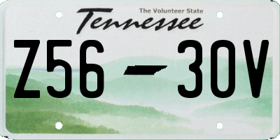 TN license plate Z5630V