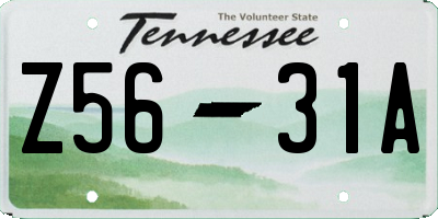 TN license plate Z5631A