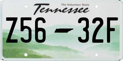 TN license plate Z5632F