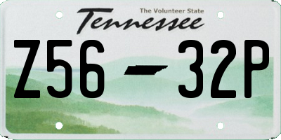 TN license plate Z5632P