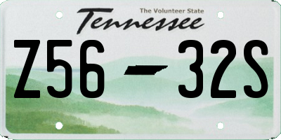 TN license plate Z5632S