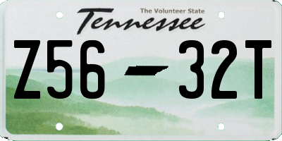 TN license plate Z5632T