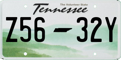 TN license plate Z5632Y