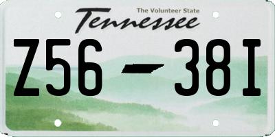 TN license plate Z5638I