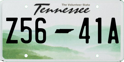 TN license plate Z5641A