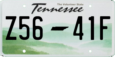 TN license plate Z5641F