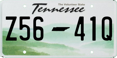 TN license plate Z5641Q