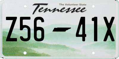 TN license plate Z5641X