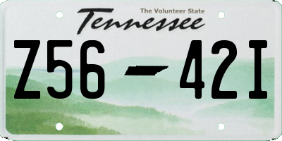 TN license plate Z5642I